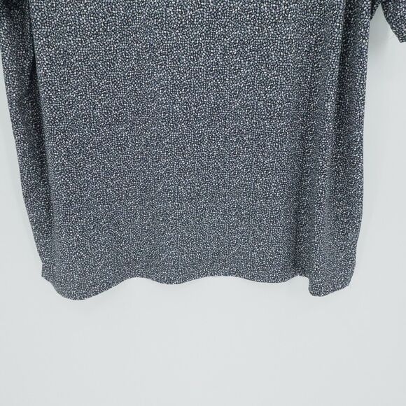 Ben Hogan Shirt Mens 2XL Gray Geometric Golf Polo Stretch Preppy Casual - Picture 11 of 12